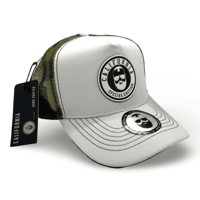 Gorra California Trucker Unisex / Gris camuflaje