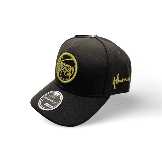Gorra Human Unisex / Café con amarillo